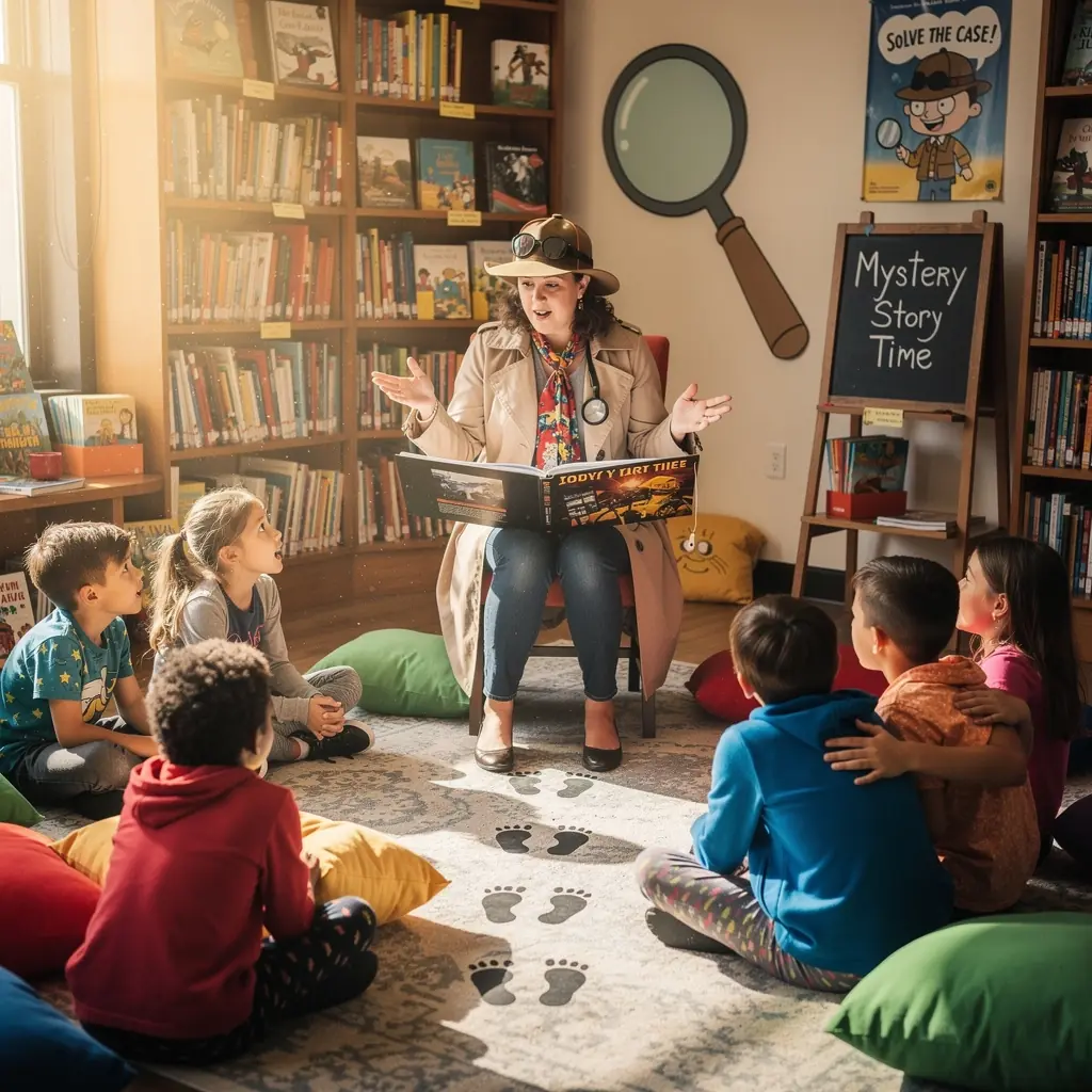 Ein Bild von einem BГјcherregal, das mit Kriminalromanen und Detektivthrillern gefГјllt ist.